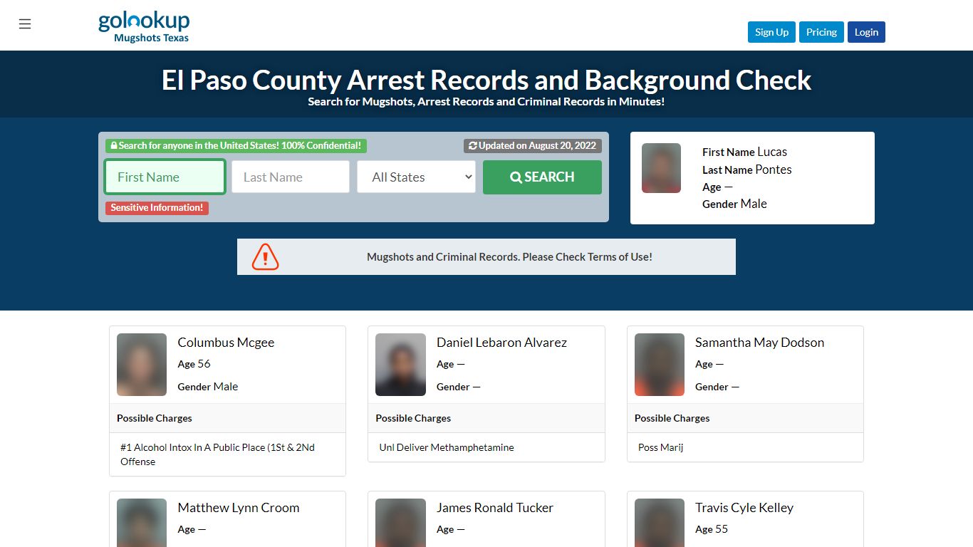 El Paso County Mugshots, El Paso County Arrest Records - GoLookUp